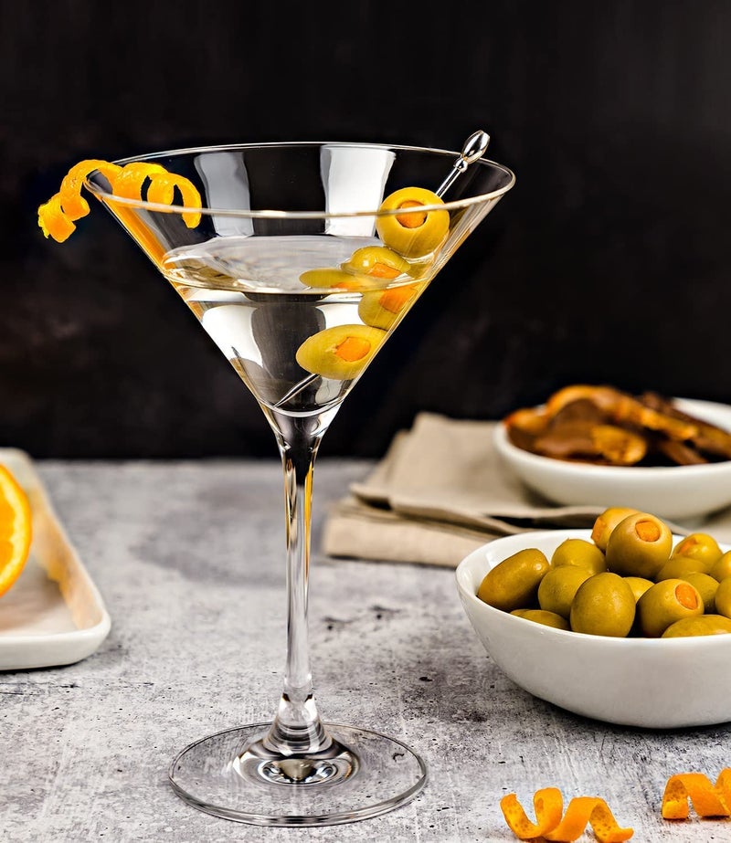 DHANABAPA DHANABAPA Martini Glasses Crystal Shine Clear Designer Cocktail and Martini Transparent Glass 190 ml for Multipurpose use Wine Whiskey Mojito Juice Glasses Set Clear  - Image 2