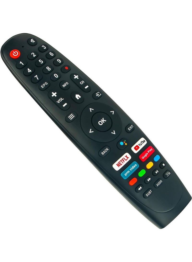 MAGIC PRO Universal Replacement Remote Control for Android Smart TVs – Netflix, YouTube & Google Play Hotkeys - Image 1