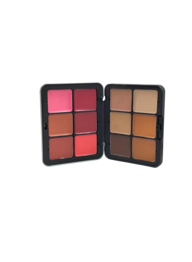 Ministar Ultra HD Palette Blusher And Contour creamy 60g - 12 Colors  - Image 2