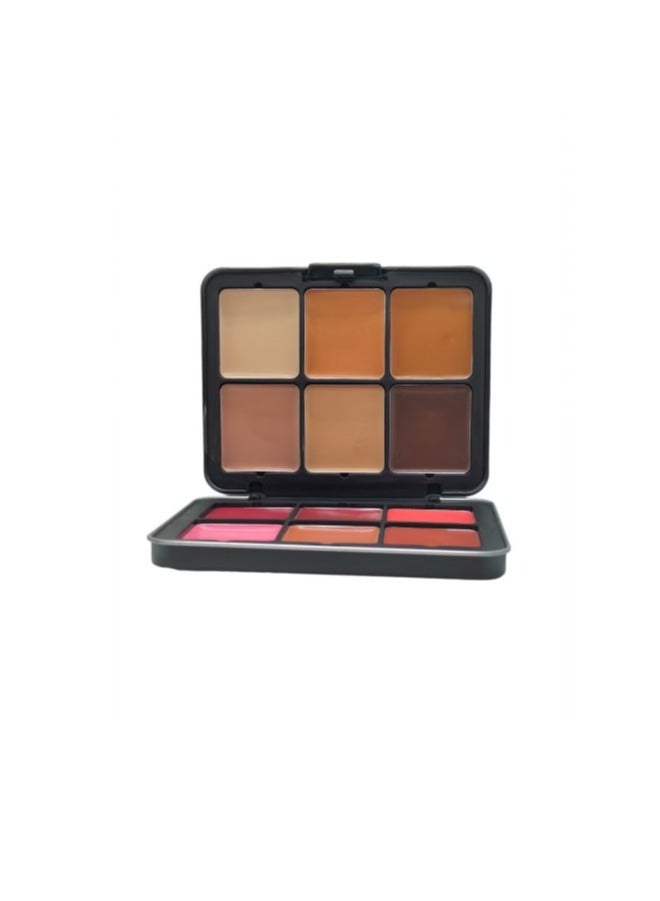 Ministar Ultra HD Palette Blusher And Contour creamy 60g - 12 Colors  - Image 4