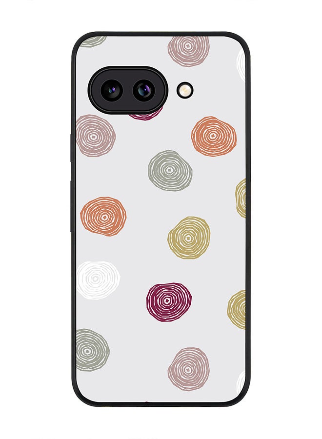 Stylizedd For Google Pixel 9a Case,Slim fit Camera Protection, Shockproof Thin Phone cover  - Circular Scribbles - Image 1