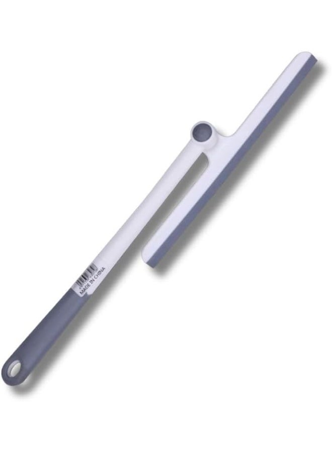 Emerald Glass Doors,10Inch Multi-Purpose Handheld Wiper with Durable Rubber Blad, Streak-Free Scraper for Windows, Mirrors,Tiles,Car Glass,Bathroom and Home Cleaning Tool 360 Degree Foldable Comfortable - Image 3