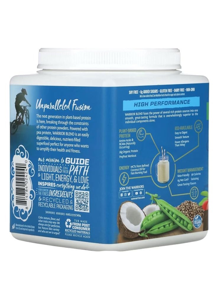 Sunwarrior Sunwarrior Warrior Blend Organic Plant-Based Protein Powder Chocolate – Vegan, Keto-Friendly, 375g  - Image 4