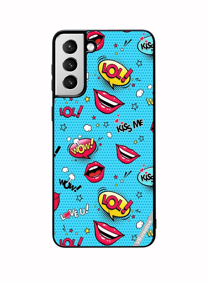 VR CREATIVE Protective Case Cover For Samsung Galaxy S22 5G Pop Art Design Multicolour - Image 1