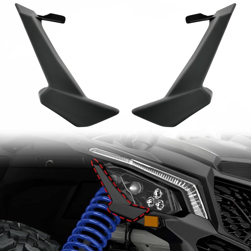 SAUTVS Left Right Headlight Covers Trim for Can Am X3 Front Head Lamps Head Light Cover Bezel for CanAm Maverick X3 XDS XRS Max Turbo R 20172025 Accessories 2PCS Replace 705010628705010629