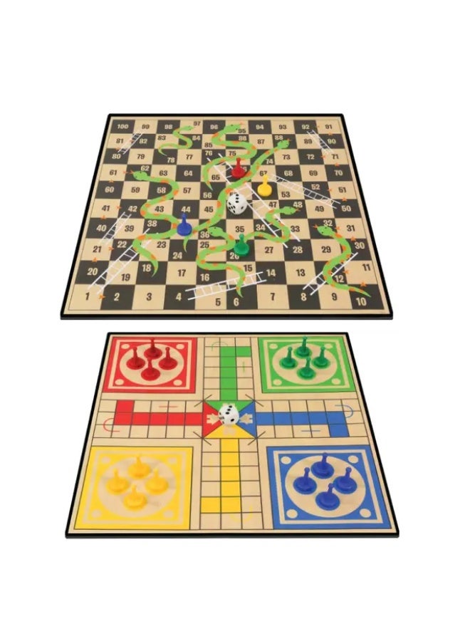 Ambassador Classic Games - 2-in-1 Ludo, Snakes & Ladders (basic) - Image 2
