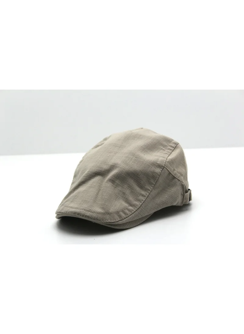 Accessory City Summer Buckled Men's Linen Cap Hat