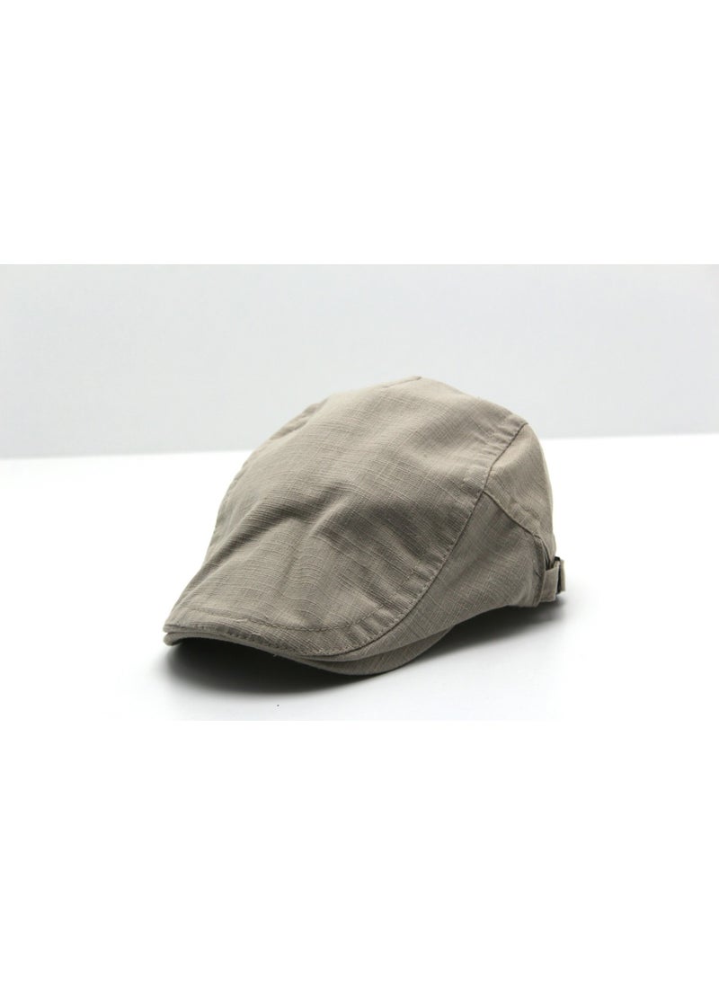 Accessory City Summer Buckled Men's Linen Cap Hat  - Image 1