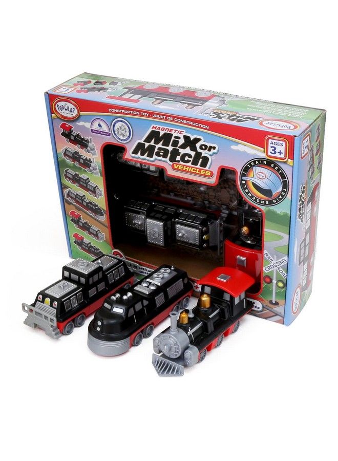 Popular Playthings Magnetic Mix Or Match Vehicles, Train - Image 1