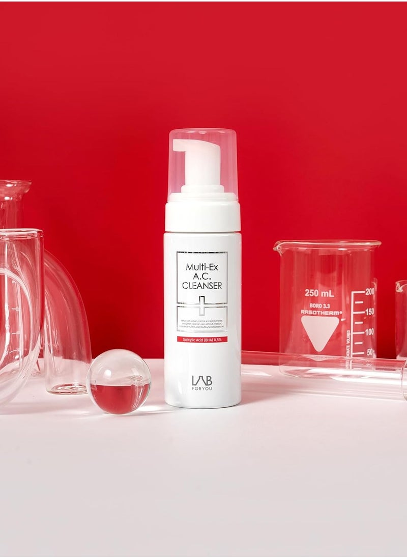 LAB FOR YOU Lab for you] Multi-Ex AC Cleanser | BHA 0.5% | PHA for sensitive skin | Low pH cleanser | Houttuynia Cordata Extract | Salicylic acid  - Image 2