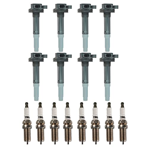 TRQ Ignition Kit Ignition Coil Spark Plugs Compatible with 2011-2016 Ford F-150 2011-2015 Mustang - Image 1