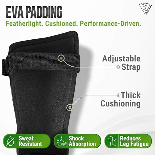 VIZARI Malaga Soccer Shinguard | Durable Soccer Shin Guard with Tough Protection & Elastic Straps | Breathable, Moisture-Wicking Youth Soccer GearProduct - Image 4