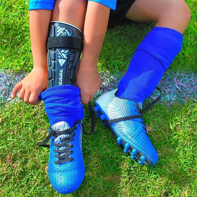 VIZARI Malaga Soccer Shinguard | Durable Soccer Shin Guard with Tough Protection & Elastic Straps | Breathable, Moisture-Wicking Youth Soccer GearProduct - Image 2