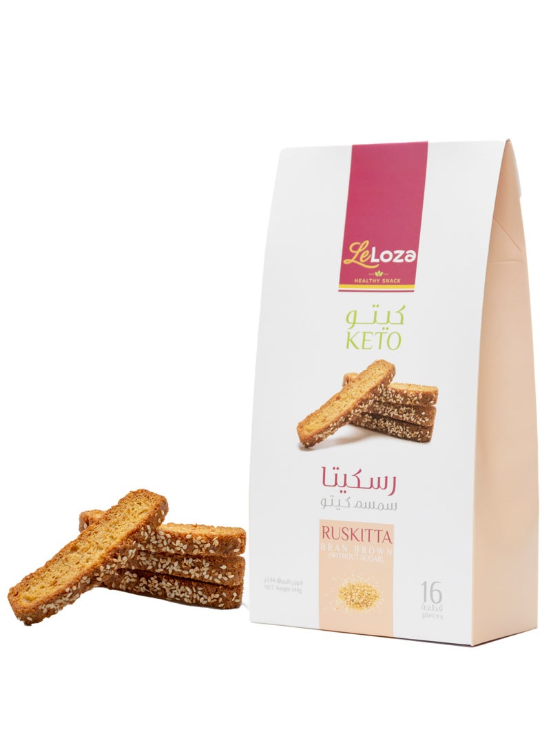 ليلوزا روسكيتا المحلاة بالسمسم كيتو 144جم - Image 1