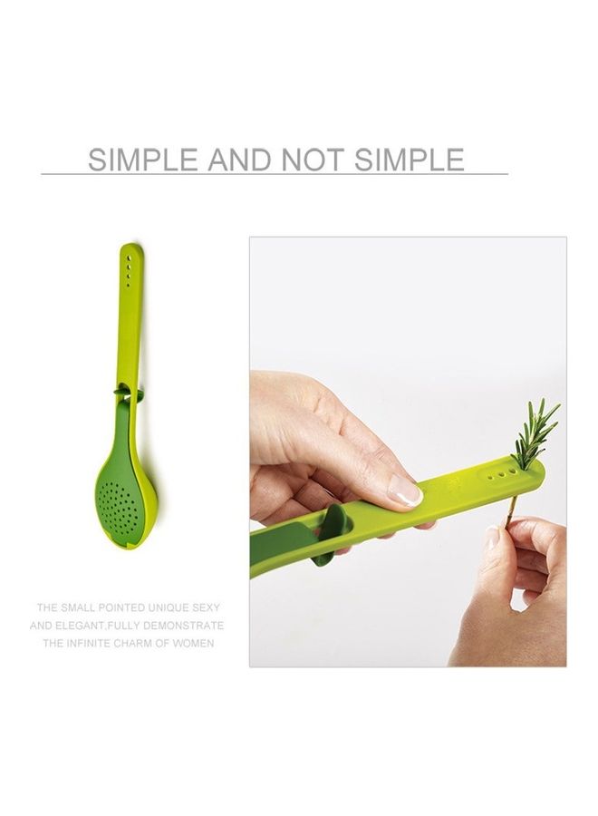 Plastic Flavour-Infusing Cooking Spoon Green  - Image 3