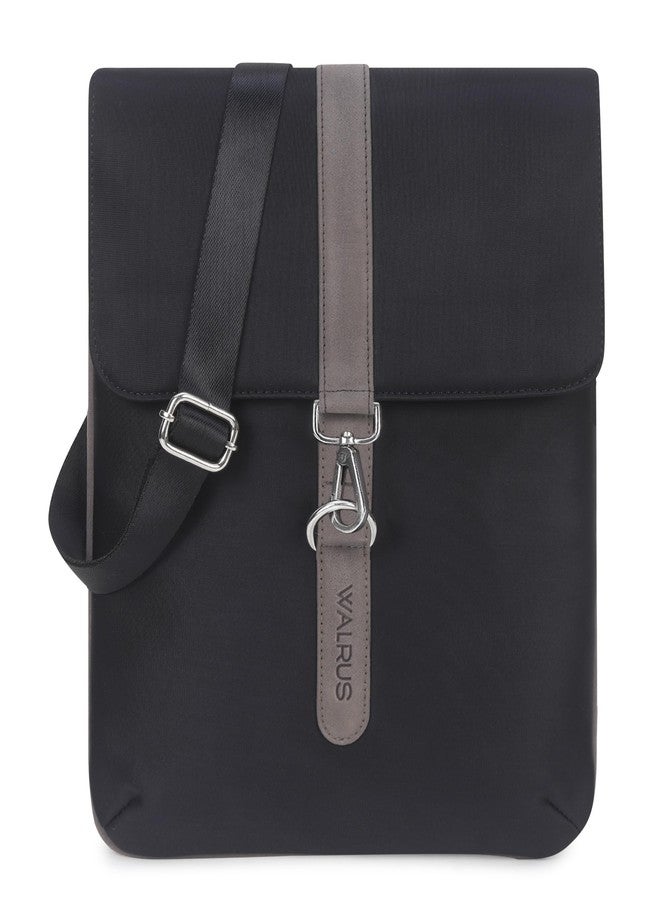Walrus Maestro Series III Black Matte Fabric Sling Bag - Stylish Crossbody with Multiple Pockets- Sling Cross Body Travel Bag - Image 1