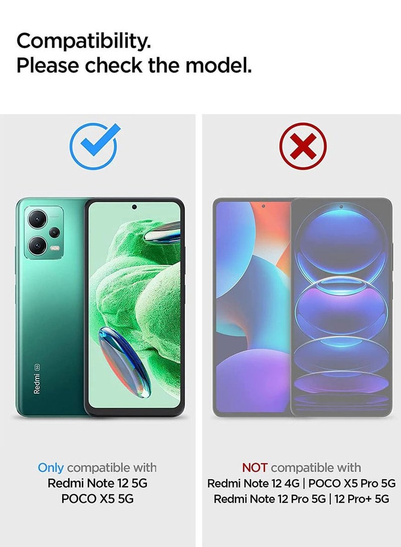 Spigen Rugged Armor for Redmi Note 12 Case and Poco X5 5G Case Cover - Matte Black - Image 2