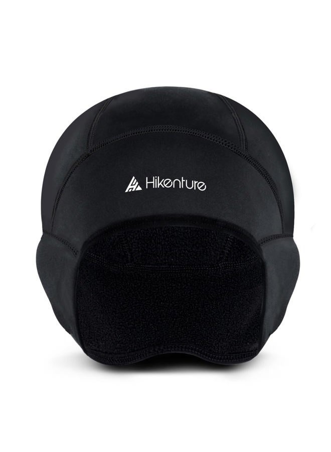 Hikenture Winter Skull Cap Helmet Liner, Thermal Cycling Cap Ski Hat for Men and Women, Cold Weather Running Beanie Fleece Bike Hat,Black - Image 1
