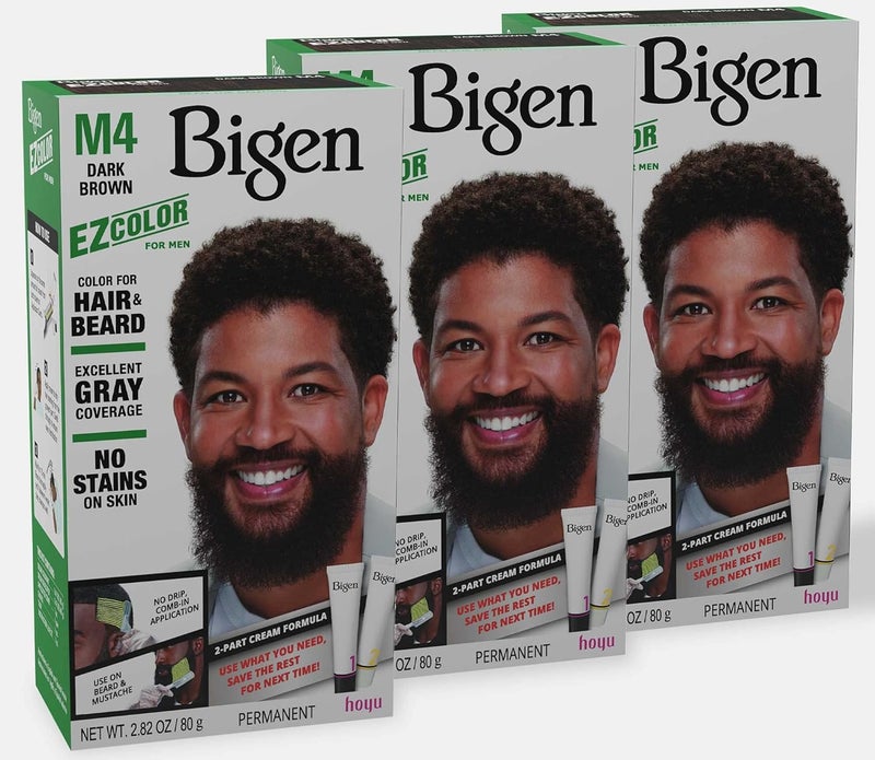 Bigen M4 EZ Color for Men - Dark Brown 3 Pack - Image 1
