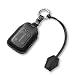 Jayanes Genuine Leather Key Fob Cover Compatible with GMC Sierra 1500 2500HD 3500HD 2022 2021 2020 2019 Fits Chevy Silverado 20192021 Case with Keychain Lanyard for GMC Key Fob 5 Buttons Black - Image 2