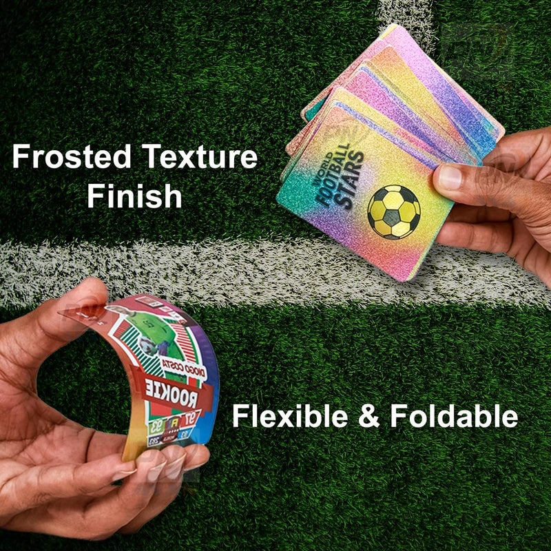 PN AVAN Football Card Set Waterproof Plastic Card Rainbow 55 Card (Rainbow Colour) - Image 5