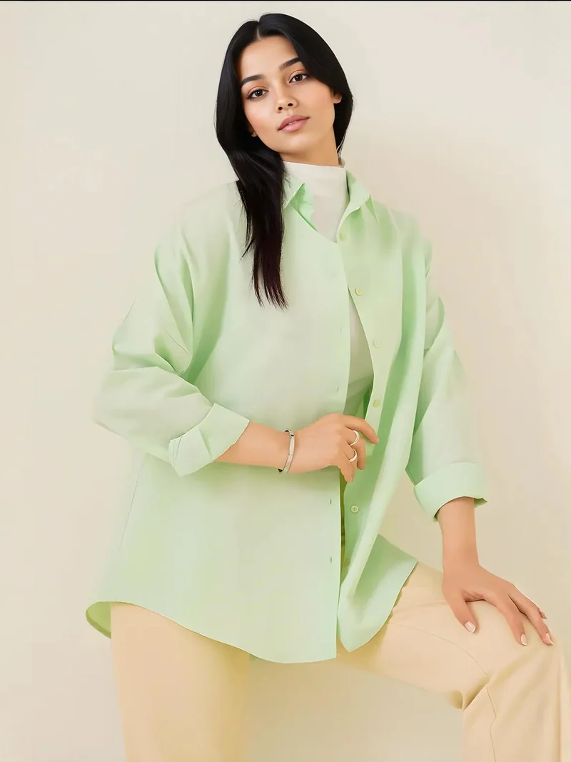 BDART Relaxed Fit Poplin Shirt with Button Closure