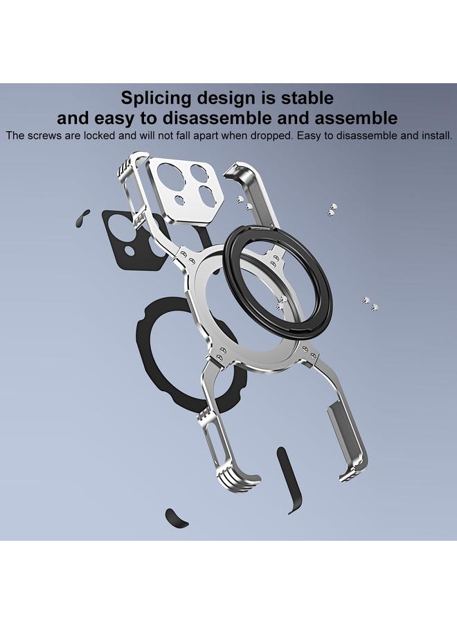 S-TOP Case For Asus ROG Phone 8 / 8 Pro Mechanical Arm Borderless MagSafe Holder Metal Phone Case - Image 3