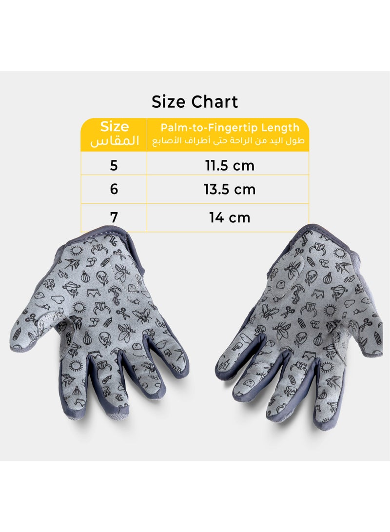 Woom TENS Kids Bike Gloves | Shock-Absorbing Padded Palm | Breathable Stretch Fabric | Size 7 Youth Cycling Gloves | Sunny Yellow - Image 3