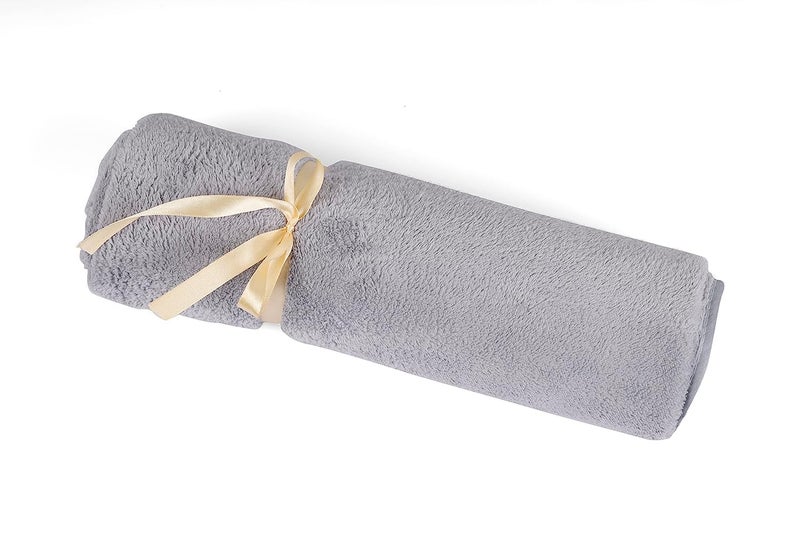 Glivary Microfiber Large Bath 300 TC Towels | (70X140) Extra Soft Plush & Quick Dry High Absorbency Large Size Towels For Bathing (Grey) - Image 4
