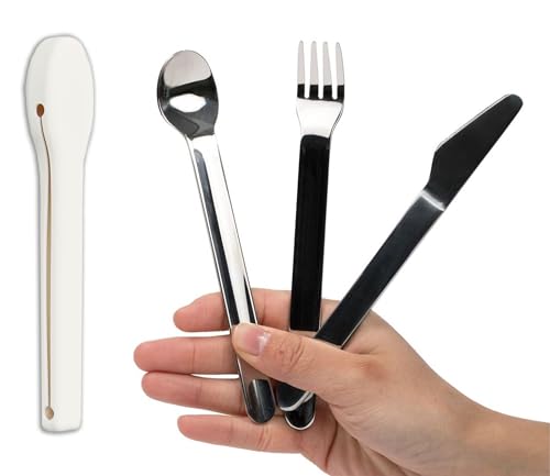 Uba Portion Control Flatware & Bariatric Diet Utensils Set with Silicone Case (1) - Image 1