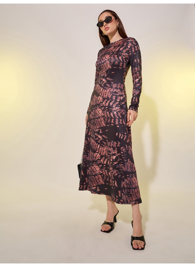 Take Two Printed Long Sleeve Dress  - Image 1