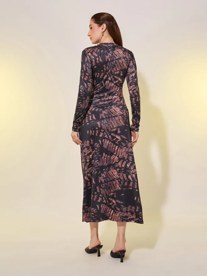 Take Two Printed Long Sleeve Dress