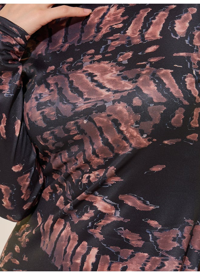 Take Two Printed Long Sleeve Dress  - Image 4