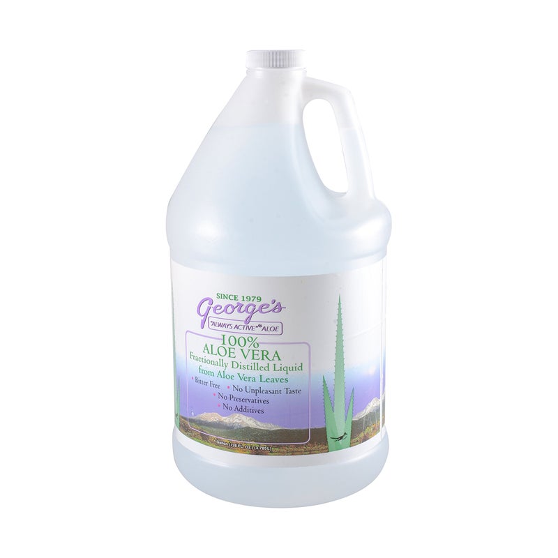 George's Aloe Vera Liquid Supplement, 128 oz - Image 2