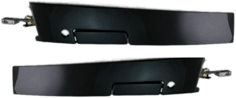 TRQ Gloss Black Outside Exterior Door Handle Left/Right Pair Set for Chevrolet Lumina 2 Door - Image 1