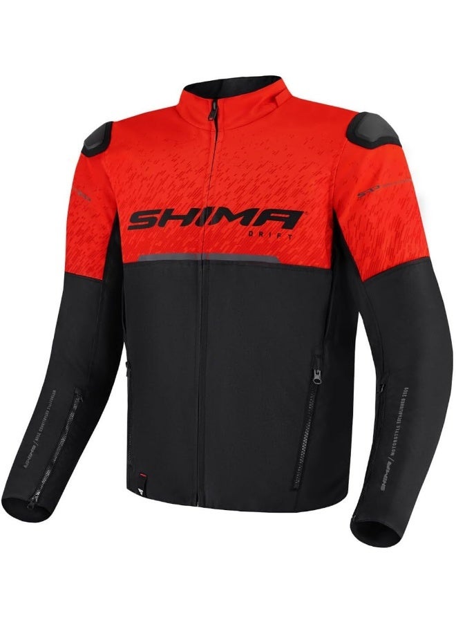 SHIMA Drift Men's Motorcycle Jacket Red - Image 1