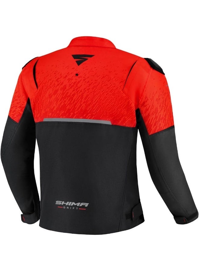 SHIMA Drift Men's Motorcycle Jacket Red - Image 2