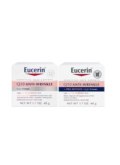 Eucerin Q10 Anti Wrinkle Bundle Day Cream and Night Cream For Face