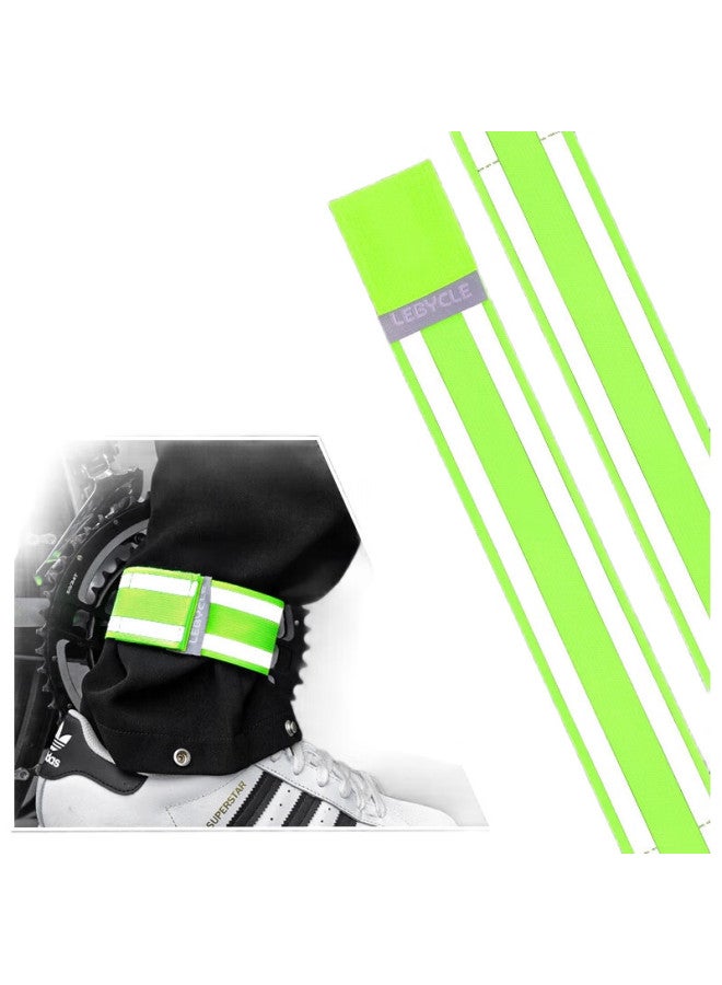 LeBycle Mountain Bike Leg Strap, Pants Hemmer, Road Bike Cycling Night Running Reflective Strip, Anti-Roll Pants Hem, Fitness Sports Cycling Equipment Safety - Image 1