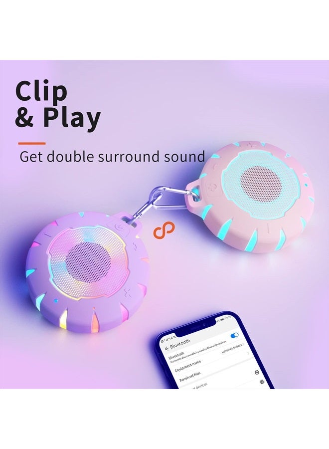 HEYSONG Waterproof Shower Bluetooth Speaker, Durable & Portable with Clear Sound, Ideal for Shower, Pool, Beach & Kayaking – Great Gift for Girl, Women & Men - Image 4