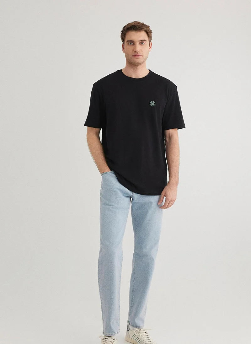 MAVI Mavi Logo Printed Black T-Shirt