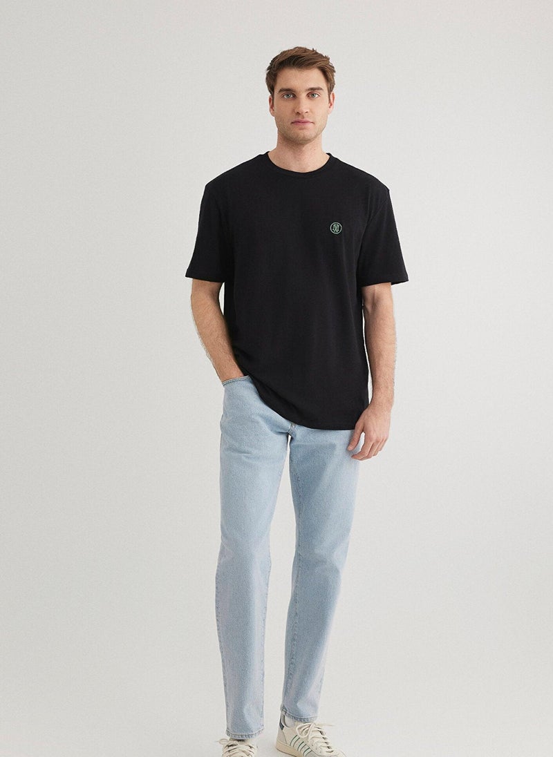 Mavi Logo Printed Black T-Shirt - Image 2