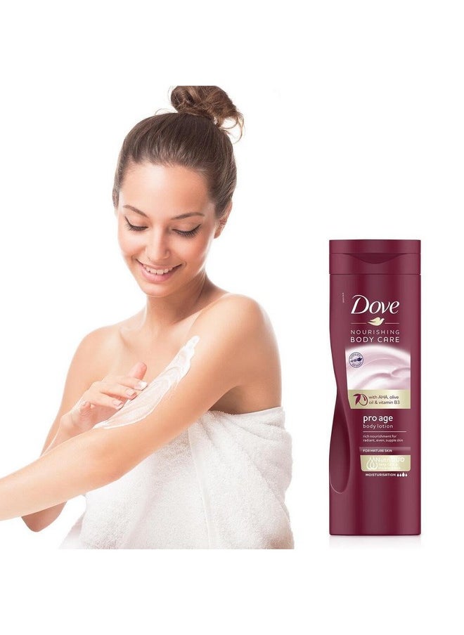 Dove - Body Love Pro Age Body Lotion For Mature Skin 48Hrs Moisturisation Paraben Free With Vitamin B3 & Olive Oil For Nourished Radiant Skin 400 Ml - Image 1