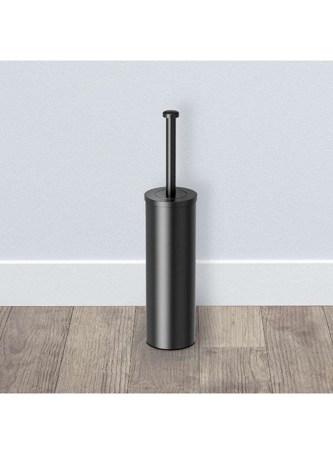 Gatco 1481MX Latitude II Round Toilet Brush and Holder, Matte Black - Image 3