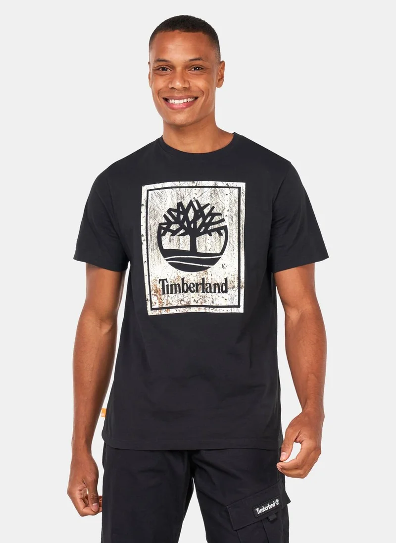 Timberland Men's Seasonal Stack Logo T-Shirt