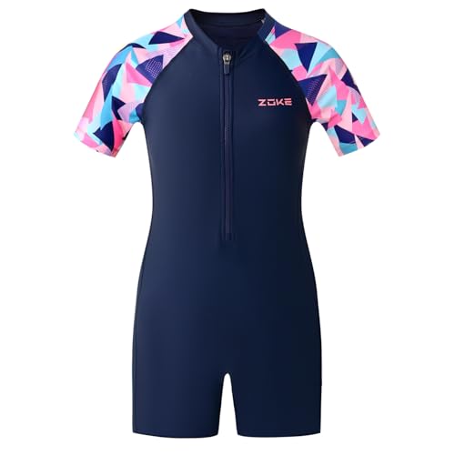 karrack Girls One Piece Swimsuit Kid Swimsuit Girls Water Sport Swimsuit UPF 50+ Sun Protection Bathing Suits - Image 1
