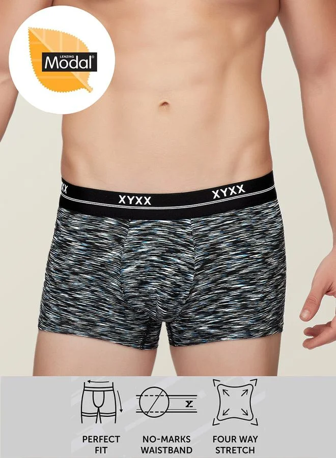 XYXX Modal Stretch Cross Dyed Trunks with Branded Elastic by Styli