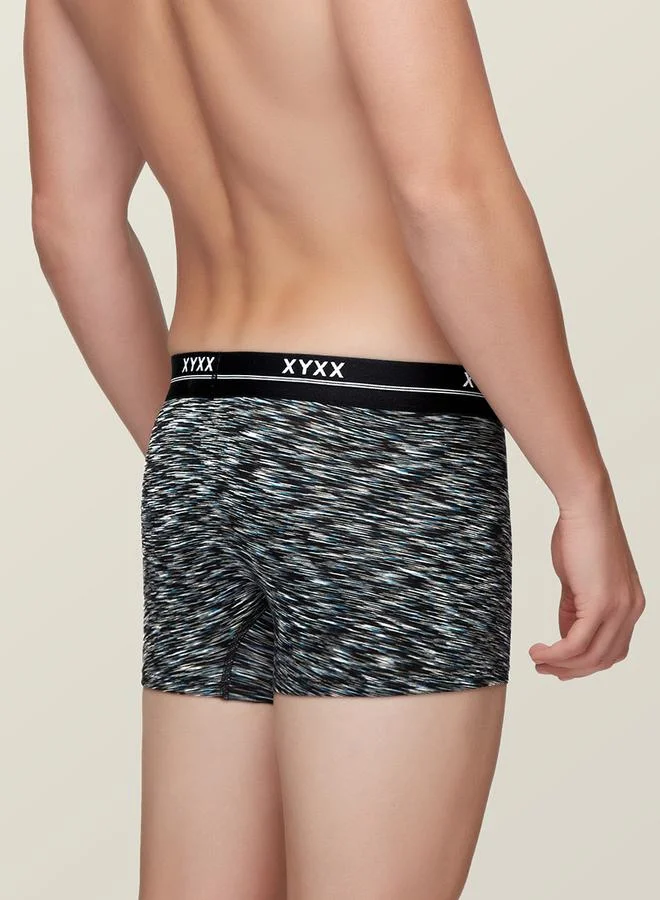 XYXX Modal Stretch Cross Dyed Trunks with Branded Elastic by Styli