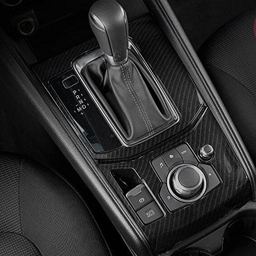 Kadore for 2017-2024 Mazda CX-5 Carbon Fiber Style Shift Panel Cover Trim ABS Interior Upgrade | KF Generation Automatic Transmission LHD - Image 5