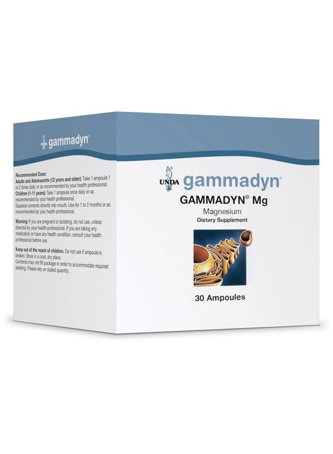UNDA GAMMADYN Mg - Magnesium Oligo-Element Supplement - 30 Ampoules - Image 1